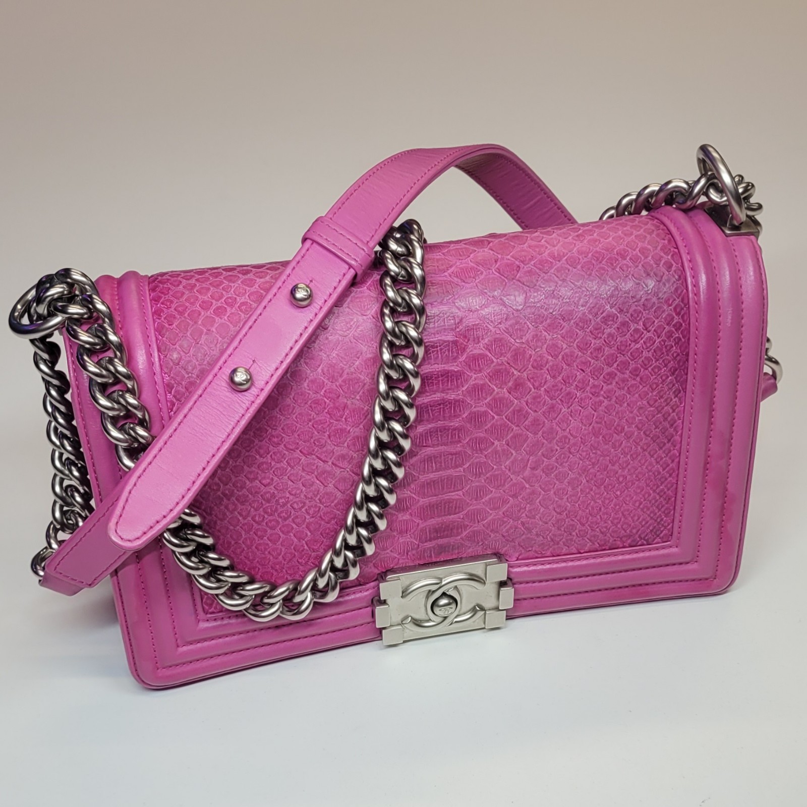 [eBay Live] Chanel Python Medium Boy Bag Series 20 - image 1