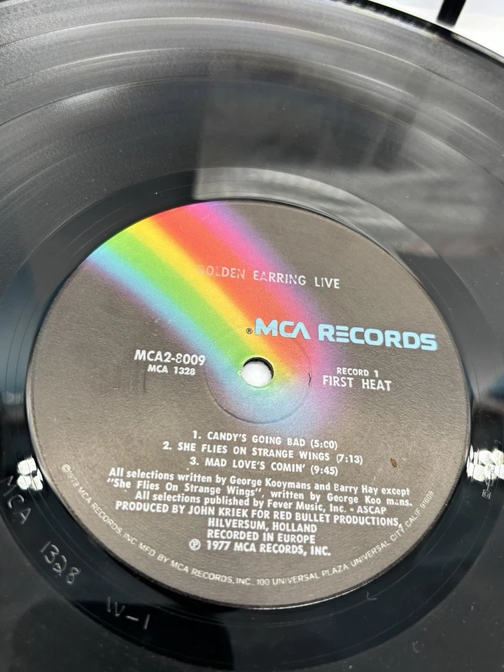 Golden Earing Live Vintage Vinyl LP 1977 MCA Record MCA2-8009 - Image 2 of 4
