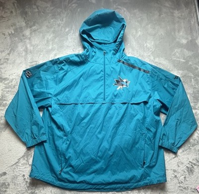 San Jose Sharks  Authentic Pro Rinkside Jacket 2XL 1/4-Zip Hooded