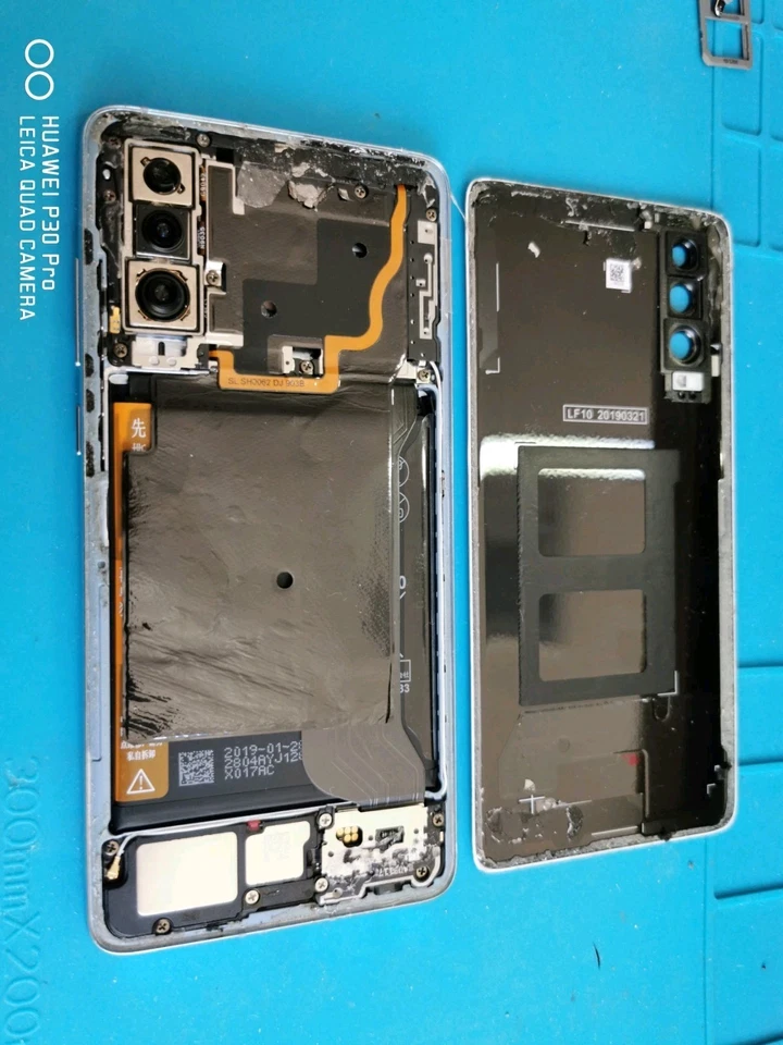 Huawei P30 ELE-L29 CRYSTAL Pezzi Di Ricambio SENZA SCHEDA MADRE - Immagine 4 di 4