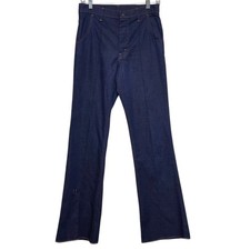 Vintage Orange Tab Levis Womens 28 Bootcut Flare Dark Wash Blue Jeans Retro Flaw