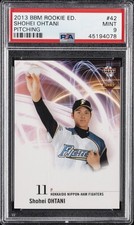 2013 BBM ROOKIE EDITION PITCHING #42 SHOHEI OHTANI ROOKIE RC PSA 9