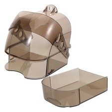 Bird Bath For Cage Transparent Plastic Parrot Shower Tub With Drawer Hanging