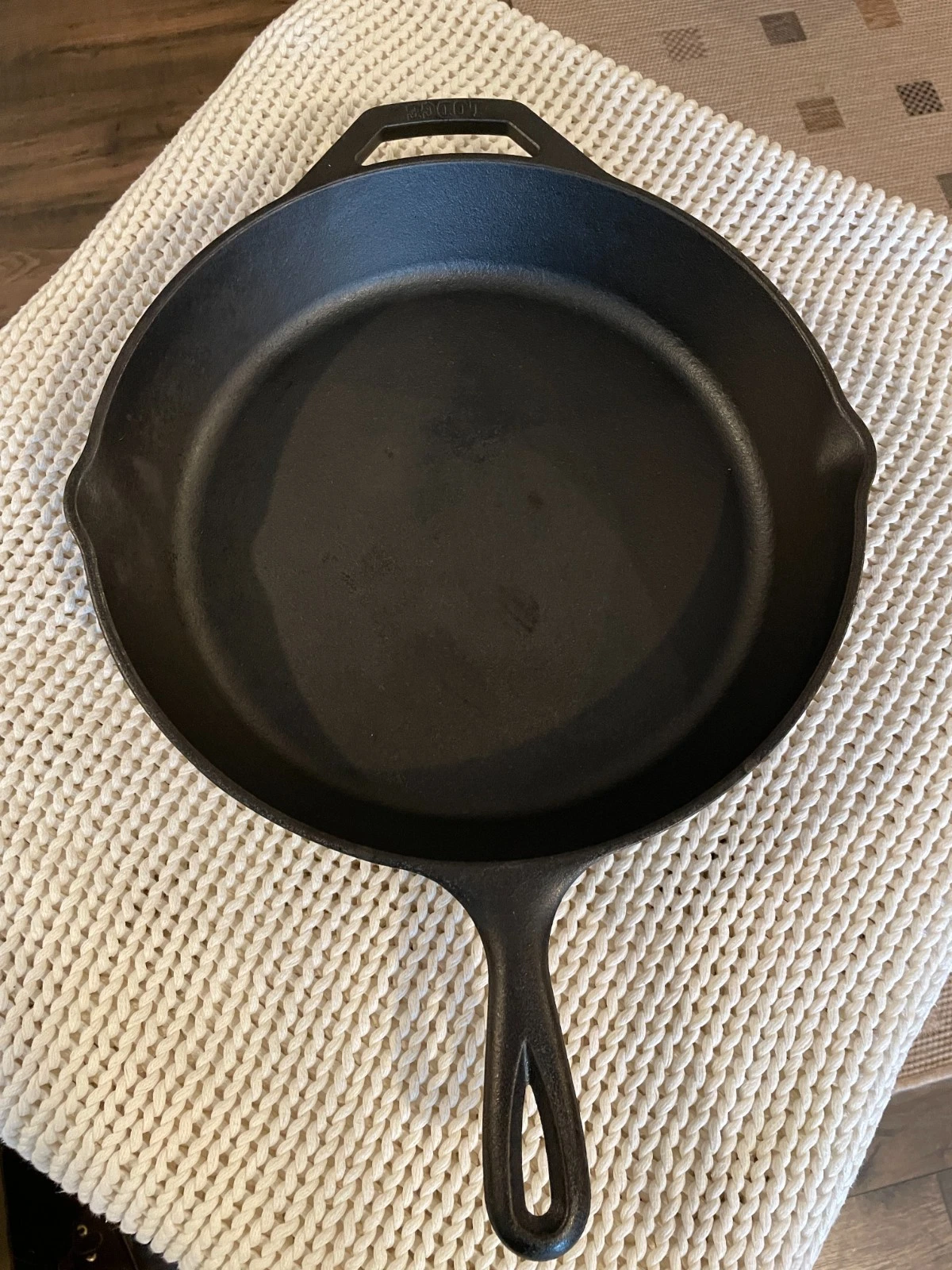 Lodge # 10 12.5 Inch Skillet Cast Iron 3 Notch Restored Big Boy