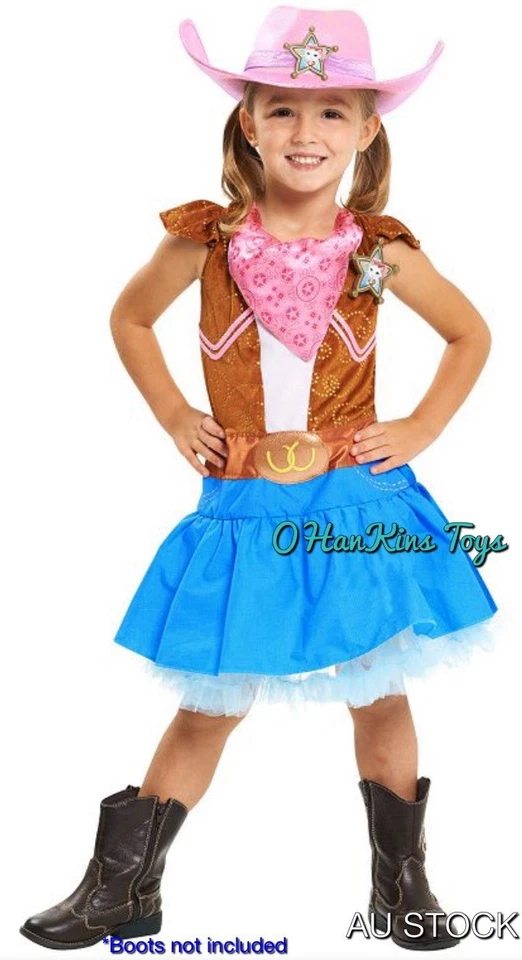 Nuevo Disfraz Disney Junior Oficial Licencia Sheriff Callies Salvaje Oeste Gato Niñas Foto 2 de 4