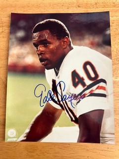 Autographed GALE SAYERS 8x10 Photo Chicago Bears COA