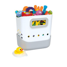 Tub Toy Caddy - Bath Toy Storage Organizer with Non-Slip Tray - Quick-Dry Design