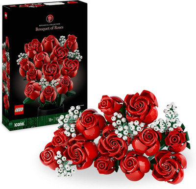 LEGO Botanicals Rosenstrauß - Set Aus Kunstblumen Für Erwachsene - Mit 12 Künstl