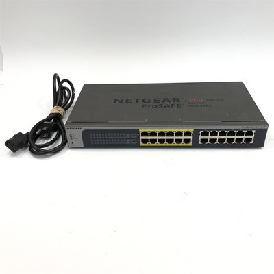 Netgear ProSAFE Plus JGS524PE 24-Port Gigabit (12x PoE) Managed Network Switch