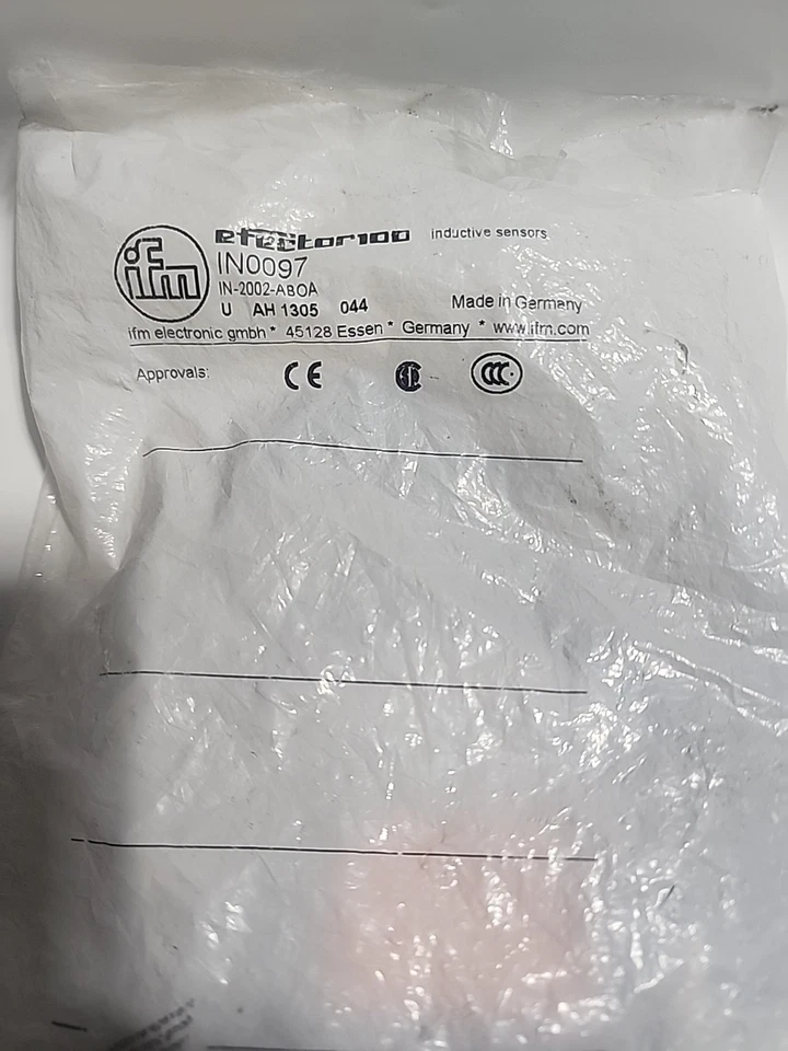 EFECTOR IFM IN-2002-ABOA-IN0073 2-WIRE AC/DC INDUCTIVE SENSOR 2mm Range IN0097 - Image 4 of 4