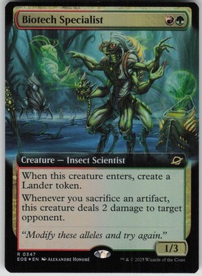 MTG TCG Biotech Specialist (Extended Art) R Edge of Eternities 347