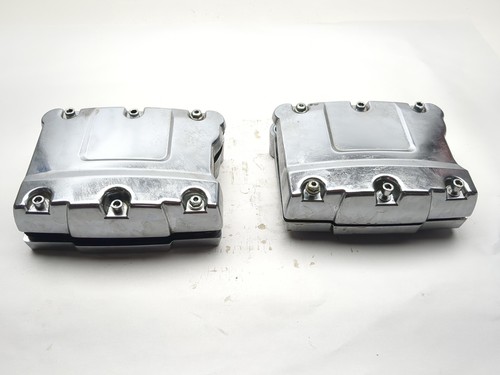 00-06 Harley Davidson Fat Boy FLSTF Front Rear Rocker Box Covers Set 17593-99