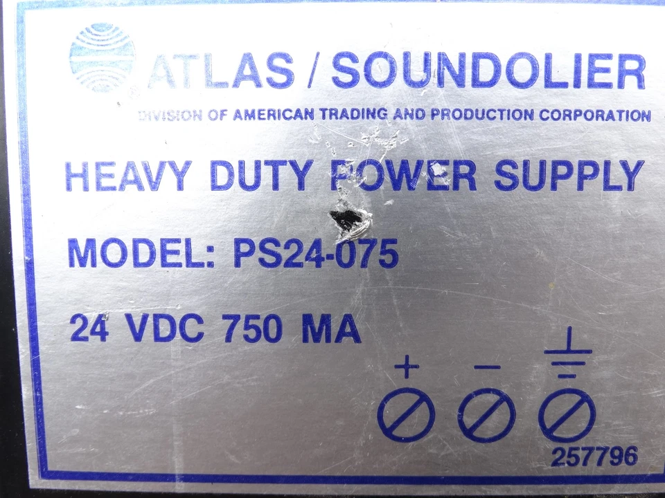 ATLAS SOUND PS24-075 POWER SUPPLY - Image 2 of 2