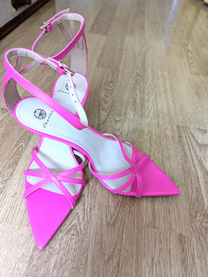 Ekonika High Heel Sandalette Größe 37 Pink  Neu