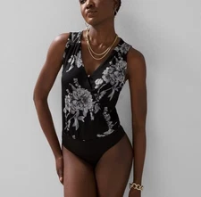 WHITE HOUSE BLACK MARKET BODYSUIT SLEEVELESS TOP SHIRT WOMENS SIZE M