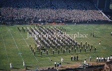 University of Illinois 1954 Homecoming Marching Illini "I" Formation Color Slide