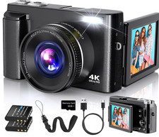 4K Digital Camera for Photography Autofocus, 2026 Latest 48MP Vlogging Camera fo