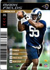 2001 NFL Showdown 1st & Goal #154 Mark Fields