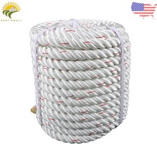 1" 120ft Double Braid Polyester Rope 1160lbs Breaking Strength Strong Pullined