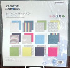 Creative Memories 12x12 Birthday Bonanza Designer Paper. NIP