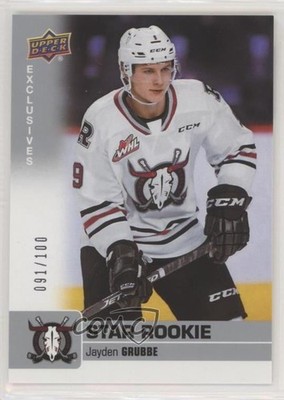 2019-20 Upper Deck CHL Star Rookie SP Exclusives 91/100 Jayden Grubbe #362 1ra