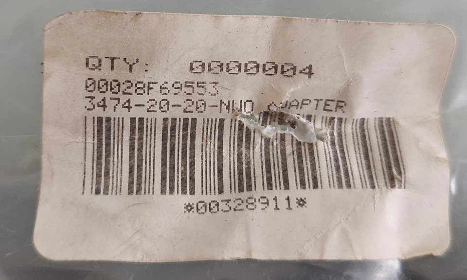 *NEW LOT OF 4* 3474-20-20-NWO Adapter*WARRANTY+🇺🇸 SHIP* - Image 2 of 4