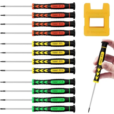 Schraubendreher Set, Mini, Magnetisch, 12 Stück, für Uhren, Brillen, Handy
