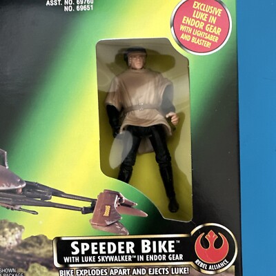 Star Wars POTF * SPEEDER BIKE W/ LUKE SKYWALKER * - Kenner/Hasbro