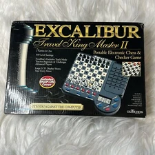 Excalibur Travel King Master 2 Vintage 1990s Kids Electronic Chess Game