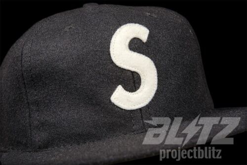 SS23 SUPREME EBBETS S LOGO FITTED 6-PANEL CAP HAT BLACK SIZE 7 5/8 2023 - Picture 3 of 4