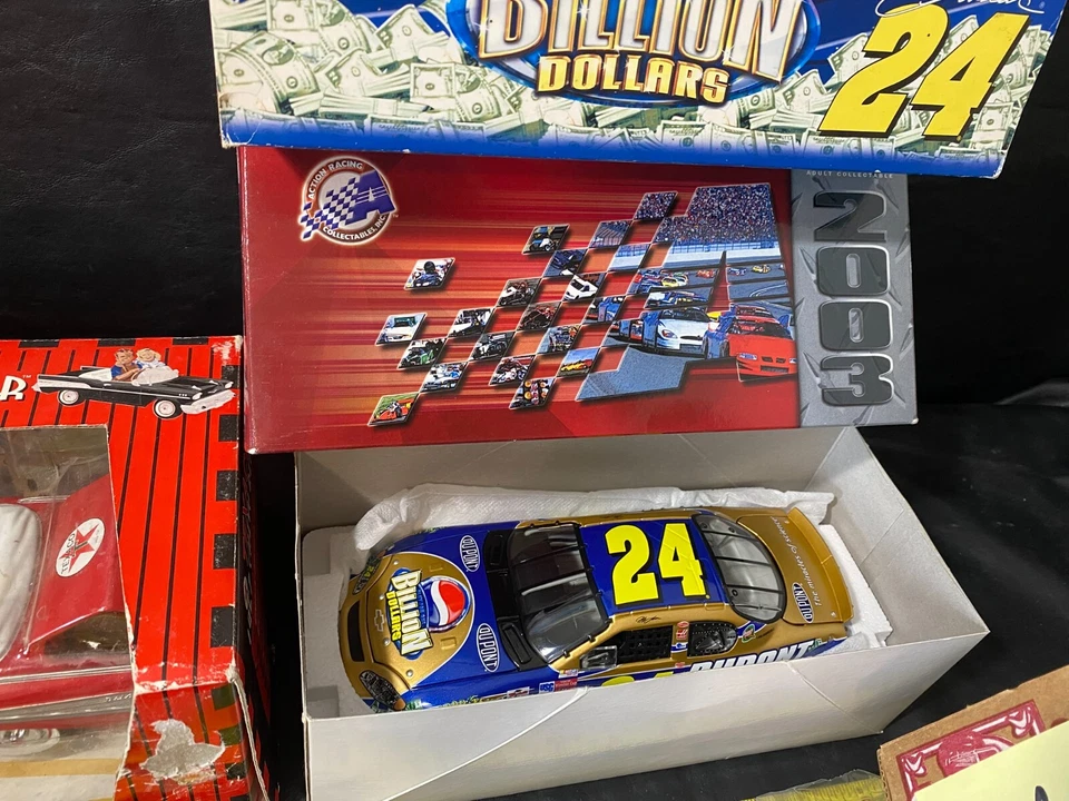 Texaco Gearbox Bel Air ACTION Jeff Gordon Coca-Cola Truck 1940 Coupe diecast lot - Image 3 of 4