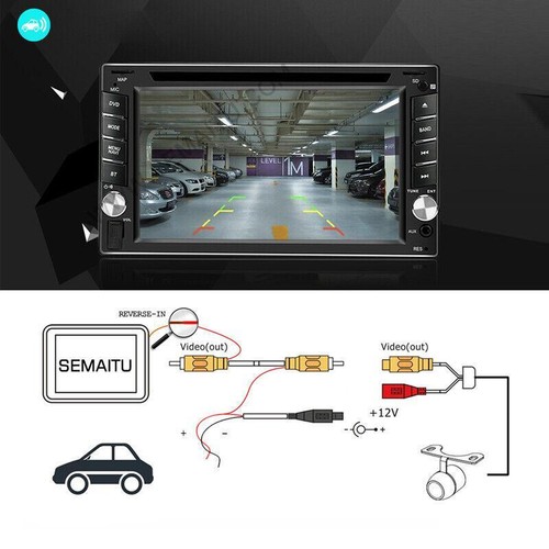 Fit Radio 6.2 Inch Car MP5 DVD Player FM Audio 2 DIN Stereo Touch Screen USB 4.0 - Picture 1 of 9