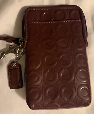 Zipper Coach Vertical Wallet AUTHENTIC COACH 3-IN-1 BLACK WALLET