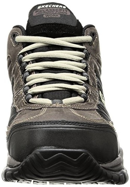 skechers for work men's soft stride canopy slip resistant work boot