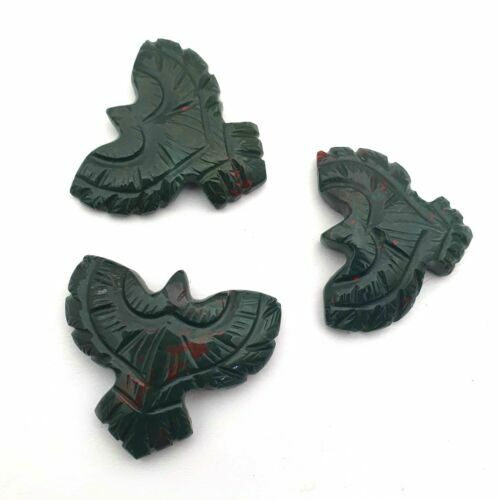 Pendentif En Jaspe Sanguin Naturel Rouge - 1,5 Pouce - Fermoir 18K Or Blanc - Neuf Sans Emballage