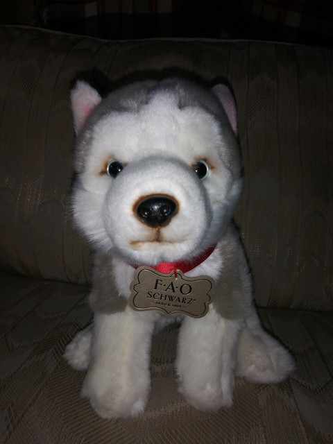 fao schwarz husky plush