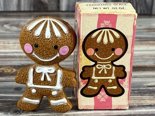 70s VTG Avon Fragrance Glace Pin Pal (G15) - Gingerbread White Frosting - New!