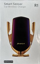 SMART SENSOR WIRELESS CAR CHARGER SIMPLE FAST AUTOMATIC PHONE HOLDER SILVER