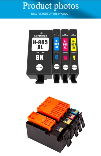 4/8/12Pcs 905XL 905 Compatible Ink Cartridge For HP Officejet Pro 6950 6960 6970 - Picture 11 of 15