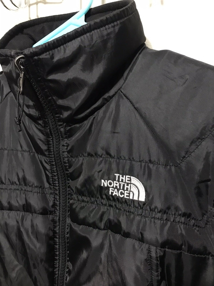 The North Face Black Womens Light Fill Jacket Coat Size SMALL Mint