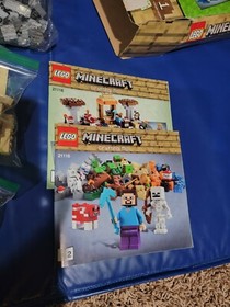 Lego Minecraft sets 21116, 21160, 21162 and 21140
