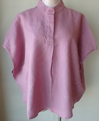 FLAX Designs Linen Shirt   S &   M  &   L    NWT  Spartan Pullover BLOSSOM