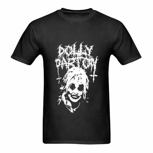 Metal Dolly Parton Black T shirt Unisex 