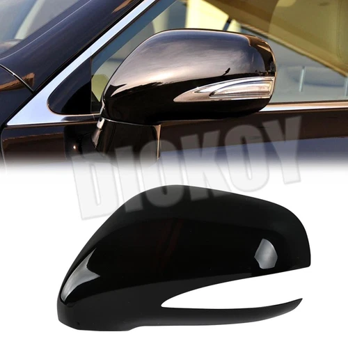 For LEXUS ES350 2010-2012 Black Left Driver Side Car Rearview Mirror Cap Cover