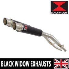 XL1000 V VARADERO 1999-2014 Twin Exhaust Silencer Kit 350mm GP Round Black BG35R