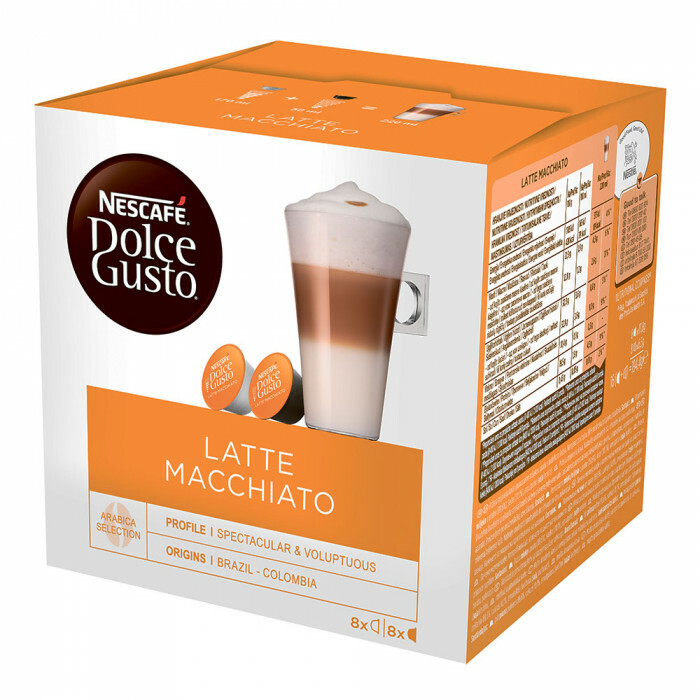 Капсулы для кофемашин Nescafe Dolce gusto latte machiato,нат.кофе 8шт*6.5г,мол.капс 8шт*17.8г,5219838 (5011546498386)
