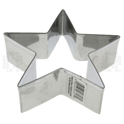 Fox Run Brands 3327 3'' 5 Pointed Star Stainless Steel Pastry Cookie Cutter