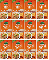 12X Gallo Riso Blond Integrale,100% Italienischer Reis,Vollkorn Reis 1Kg
