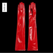 Ivy Park Red Latex Gloves Size L/XL Ivy Heart.   