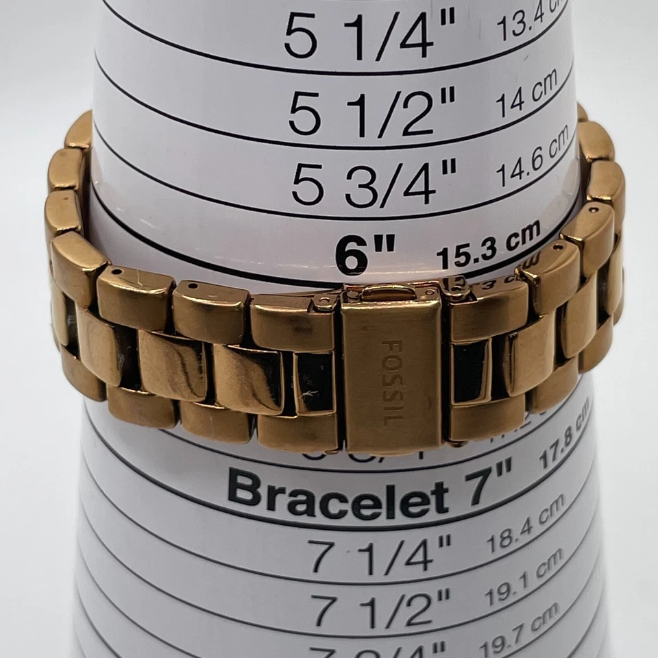 Reloj Fossil Chelsey Mujer Día Fecha 24H Cuarzo Analógico ES3353 Caja Tono Dorado Foto 4 de 4